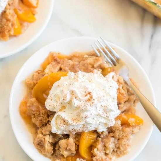 Peach Dump Cake - Recipe photo by Layne Henderson