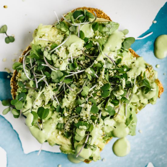 Green Goddess Avocado Toast - Recipe photo by nourishedbynutrition