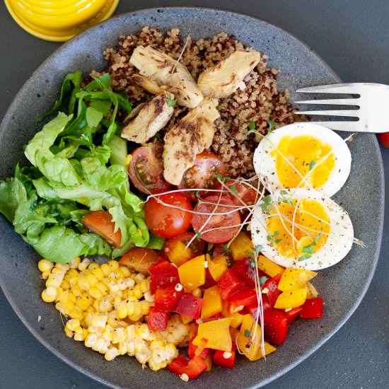 Healthy Egg Buddha Breakfast Bowl - Recipe photo by annekedeclerk