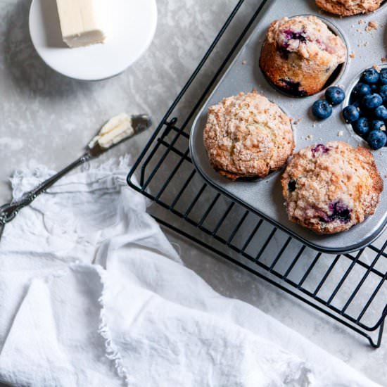 Gluten-Free Blueberry Muffins - Recipe photo by kitchen335co