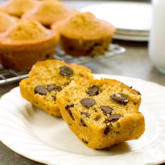Sweet Potato Chocolate Chip Muffins - Recipe photo by Share The Recipe