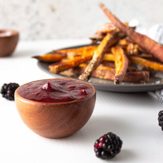 Blackberry Tomato Ketchup - Recipe photo by twistsandzests