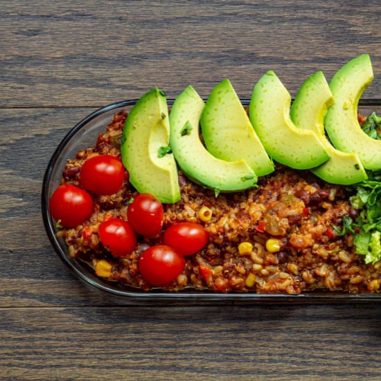 Vegan Burrito Bowl - Recipe photo by garimag