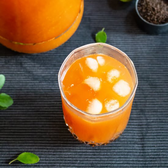 Homemade Mango Ice Tea - Recipe photo by MasalaHerb