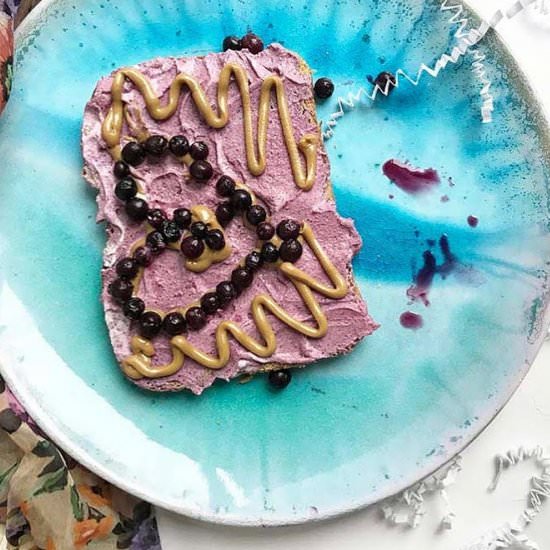 Healthy Unicorn Toast - Recipe photo by goodiegoodieglutenfree