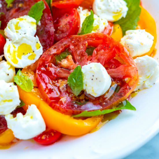How to Make The Best Caprese Salad - Recipe photo by inspiredtaste