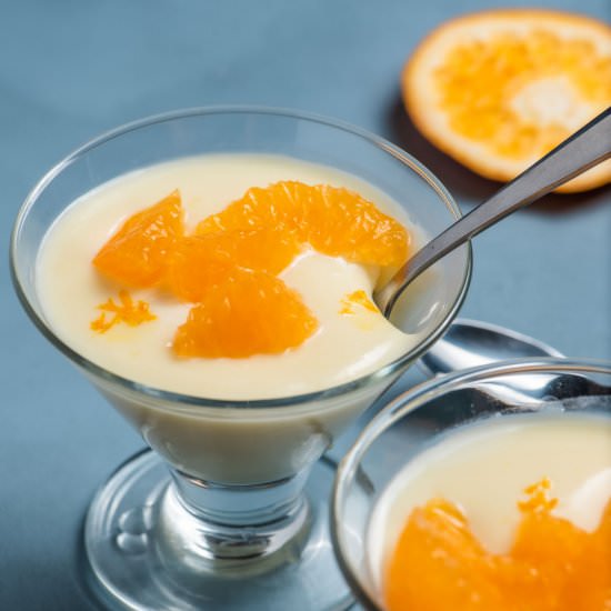 Tangerine Posset - Recipe photo by TheFrayedApron