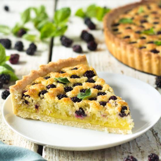Blackberry Coconut Tart - Recipe photo by Blondie-ish at kitchen
