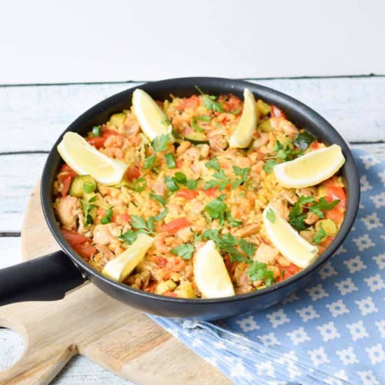 Low FODMAP paella - Recipe photo by karlijn2