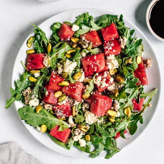 Watermelon Arugula Salad - Recipe photo by nourishedbynutrition