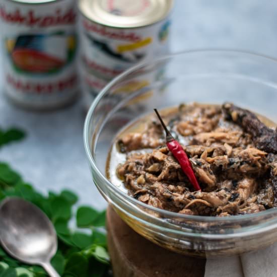Ginataang Canned Mackerel - Recipe photo by kusinaniteds