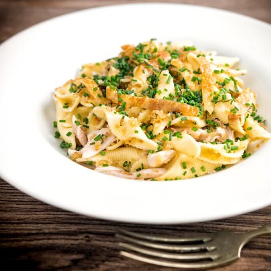 Sage and Onion Chicken Pasta - Recipe photo by Brian Jones