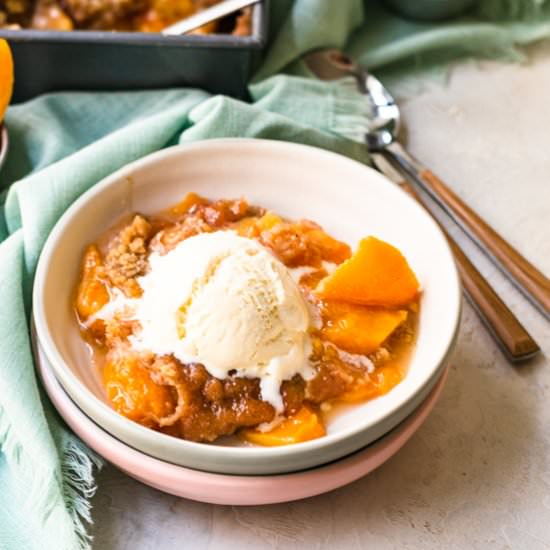 Peach crisp - Recipe photo by ltully