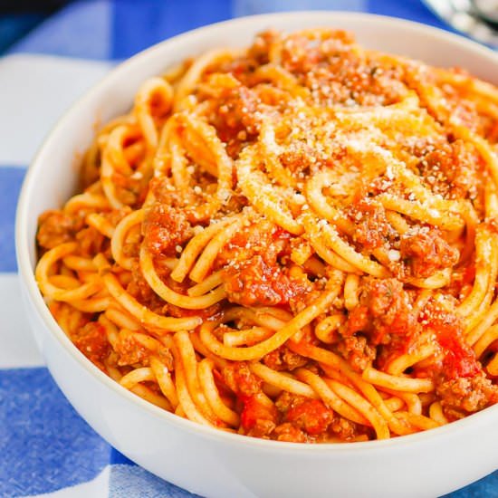 Instant Pot Spaghetti - Recipe photo by pumpkinnspice