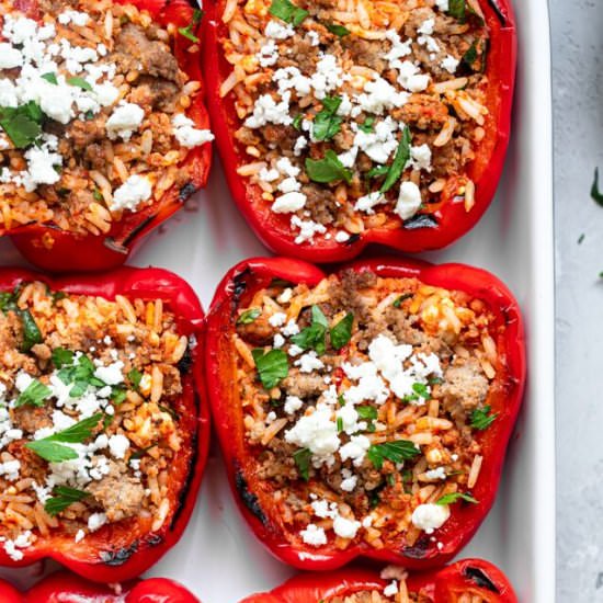 Grilled Stuffed Peppers - Recipe photo by foodfaithfitness
