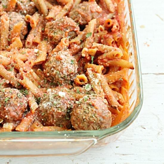 Penne and Meatballs - Recipe photo by Table for 7