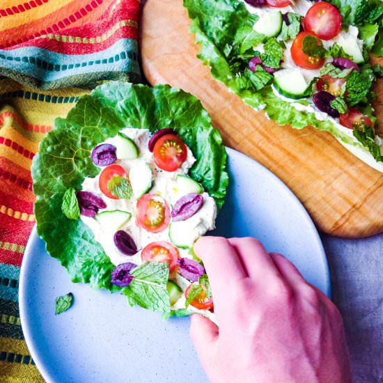 Raw Romaine Taco Boats - Recipe photo by upbeetkitchen