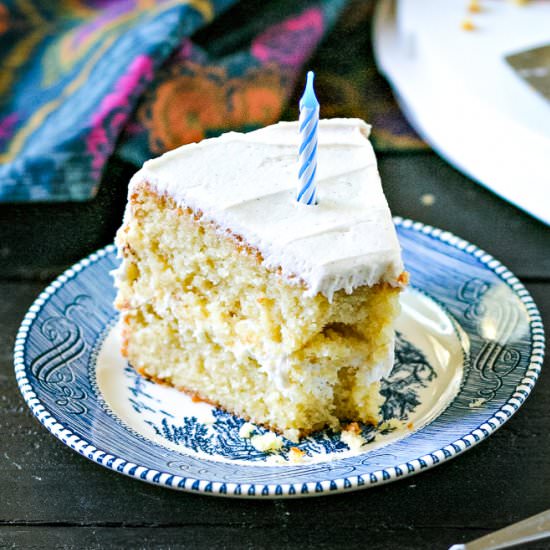Gluten Free Vanilla Birthday Cake - Recipe photo by EverydayMaven