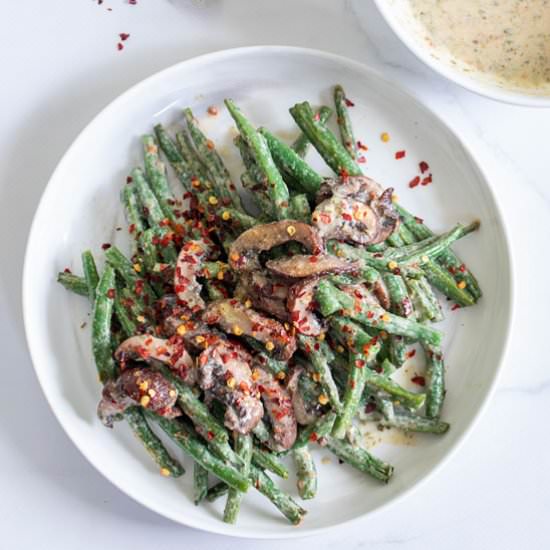 Oven Roasted Green Beans & Mushro - Recipe photo by healingtomato