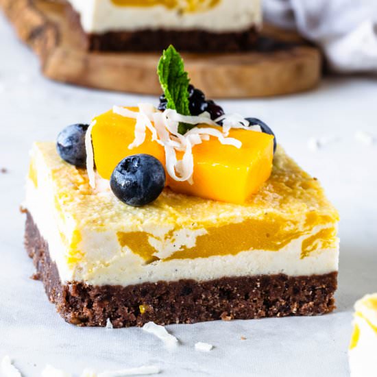 Vegan Mango Bars - Recipe photo by piesandtacos