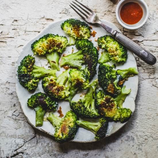Parmesan-crusted Broccoli - Recipe photo by WholesomeCook
