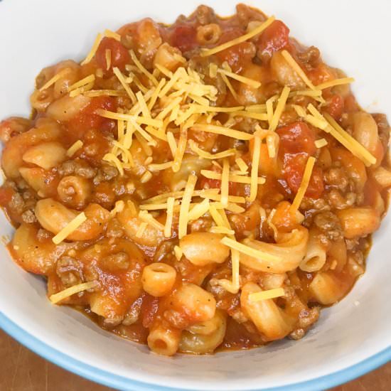 One Pot Cheesy Goulash - Recipe photo by easymommeals