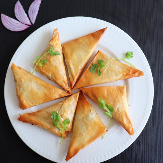 Baked Onion Samosa - Recipe photo by sandhiya