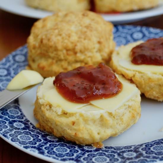 Cheesy Buttermilk Scones - Recipe photo by whatjessicabakednext