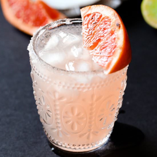 Paloma with Grapefruit Brulee Wedge - Recipe photo by DailyAppetite