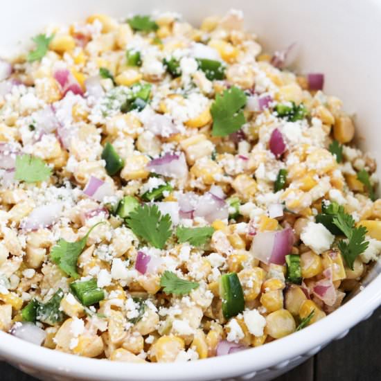 Mexican Grilled Street Corn Salad - Recipe photo by mytxkitchen