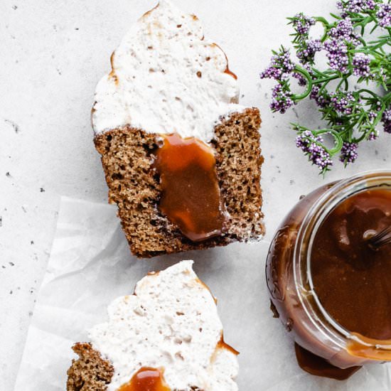 Caramel-filled Churro Cupcakes - Recipe photo by kickassbaker