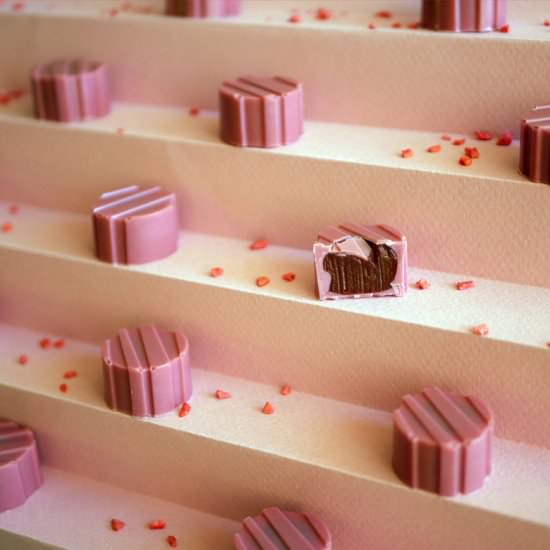 Ruby Berry Pralines - Recipe photo by Cake Lab