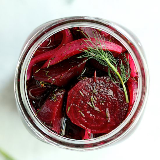 Quick Pickled Beets with Dill - Recipe photo by fromachefskitchen