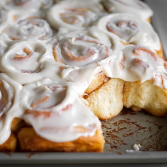 Vegan Cinnamon Rolls - Recipe photo by schoolnightvegan