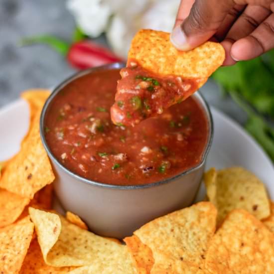 Easy Blender Salsa - Recipe photo by My active kitchen