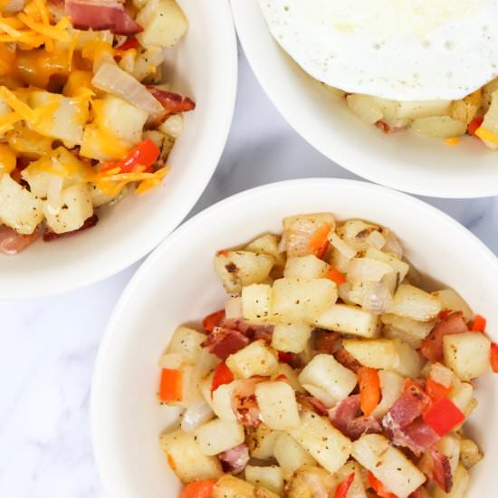 Bacon Breakfast Hash - Recipe photo by simplylowcal