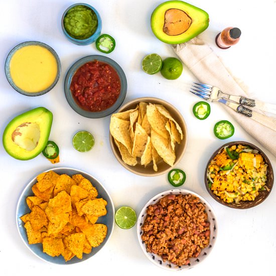 Nachos Dip Platter Recipe - Recipe photo by liveloveyummy