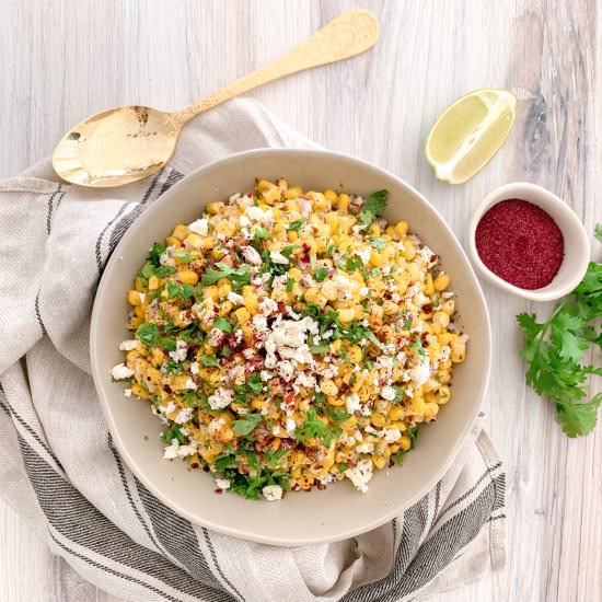 Mediterranean Elote Salad - Recipe photo by eleganteconomist