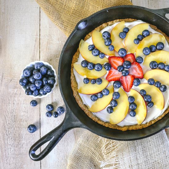 Cast Iron Fruit Pizza Recipe - Recipe photo by theprairiehomestead