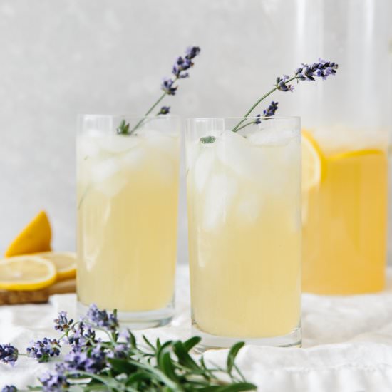 Lavender Lemonade - Recipe photo by Downshiftology