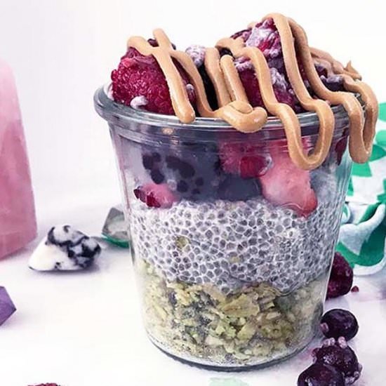 Matcha Oats n Vanilla Chia Parfait - Recipe photo by goodiegoodieglutenfree