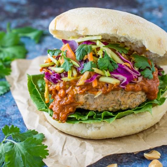 Thai Turkey Burgers - Recipe photo by dizzybusyandhungry