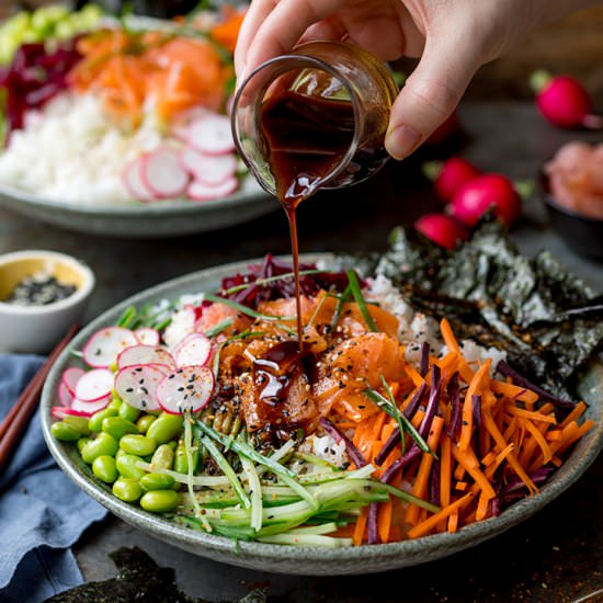 Sushi Salad Bowl - Recipe photo by KitchenSanctuary