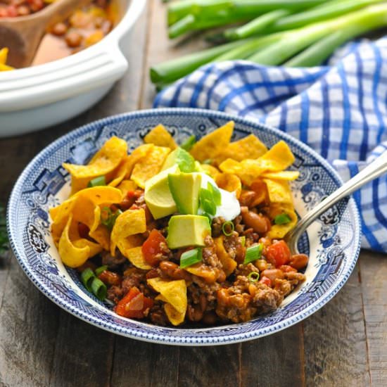 Frito Pie - Recipe photo by The Seasoned Mom