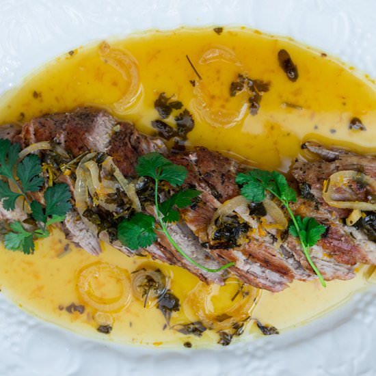 Pork Tenderloin à l’Orange - Recipe photo by skillets and pots