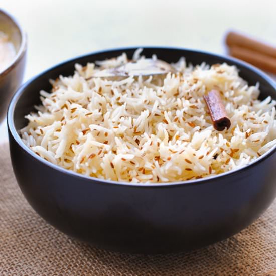Jeera Rice - Recipe photo by Indian Ambrosia