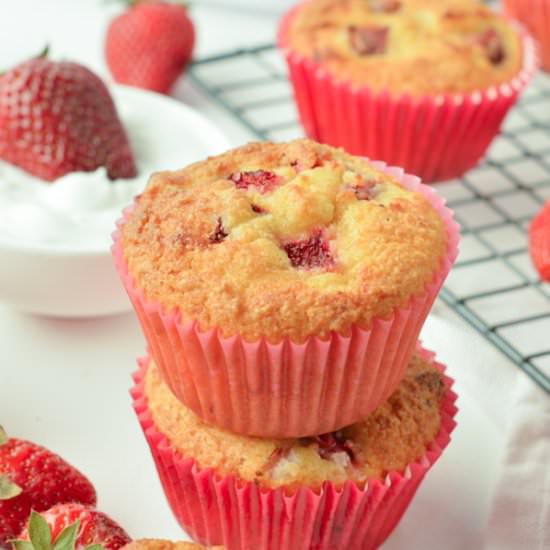 Keto Strawberry Muffins - Recipe photo by sweetashoneynz