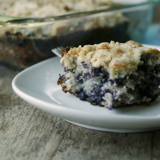Blueberry Oatmeal Crumb Cake - Recipe photo by cucinabella