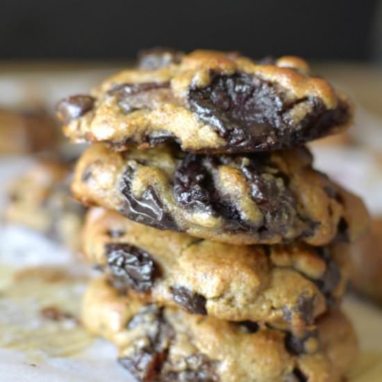 Cherry Chocolate Chip Cookies - Recipe photo by Athletic Avocado