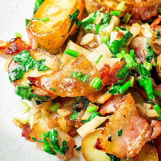 Pan Fried Baby Potatoes - Recipe photo by cookingwithlei
